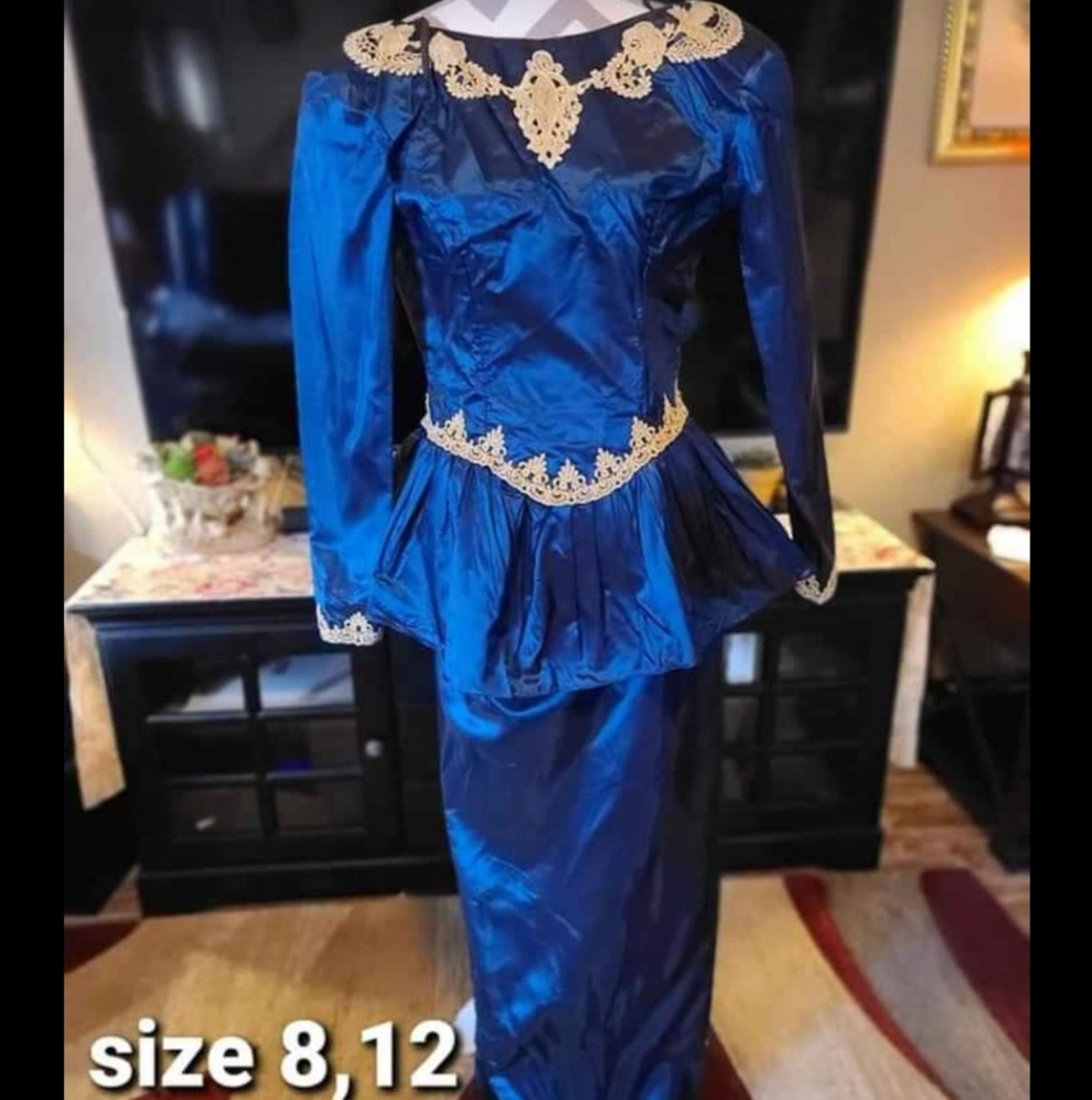 Vintage 80s prom Dress ILGWU